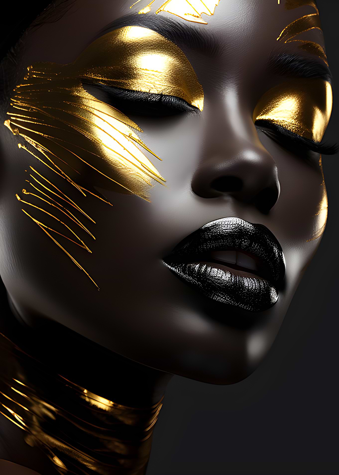 Golden Glamour Portrait