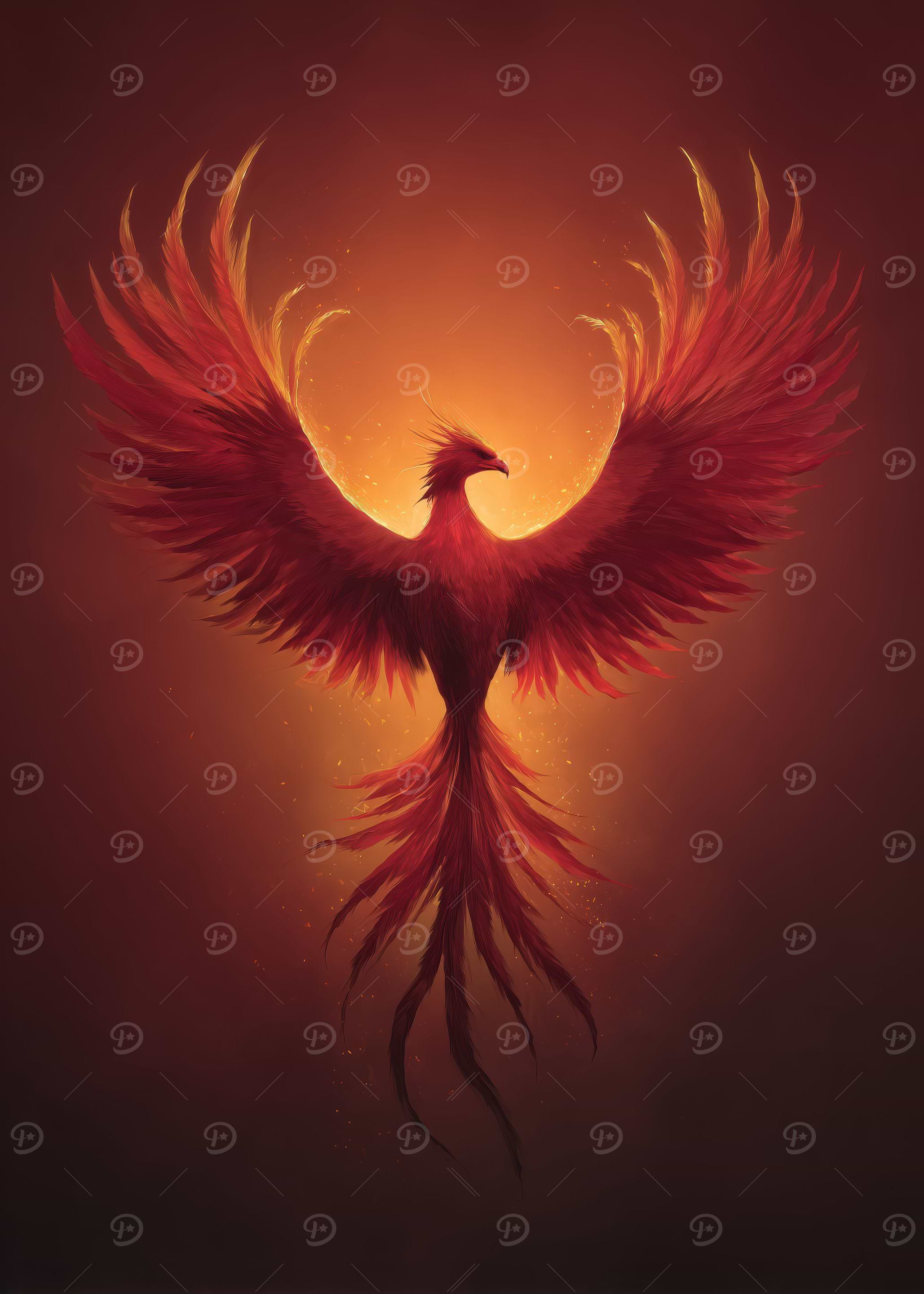 Fiery Phoenix Rising