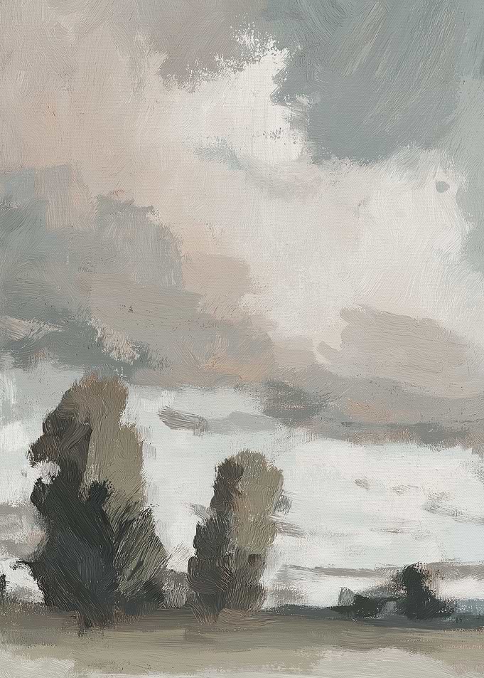 Neutral Toned Landscape Painting