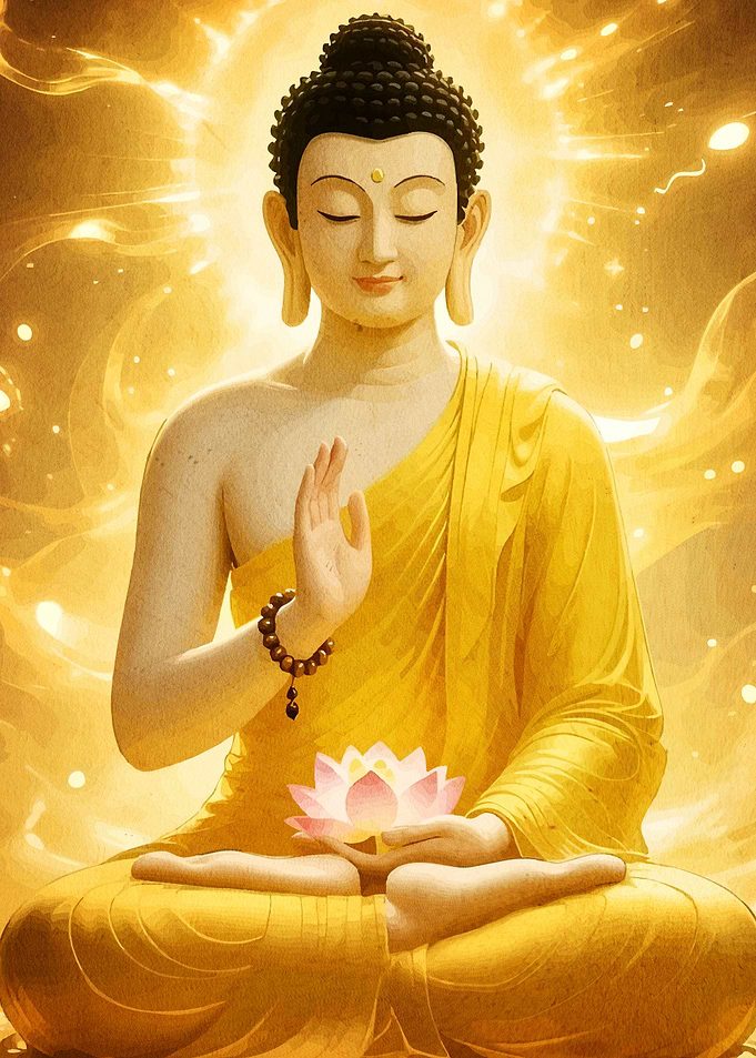 Buddha Meditation Lotus Flower