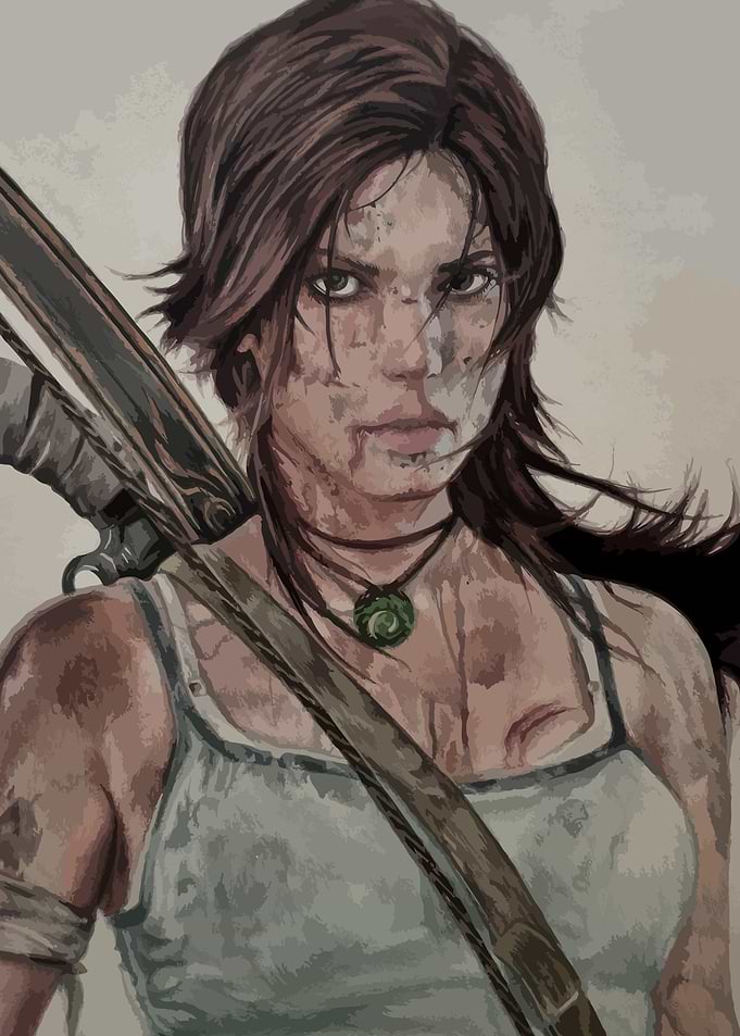 Lara Croft Digital Portrait