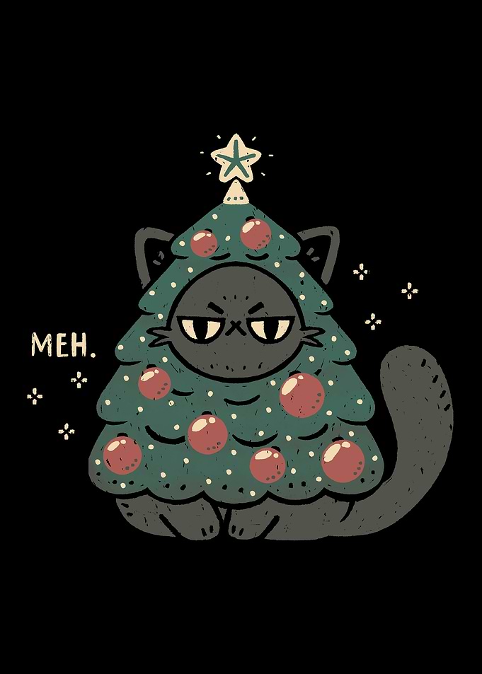 Funny Cat with Christmas Tree Costume