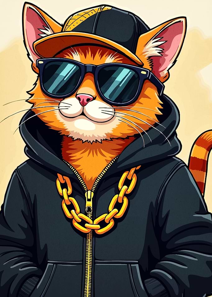 Cool Cat Hoodie Sunglasses