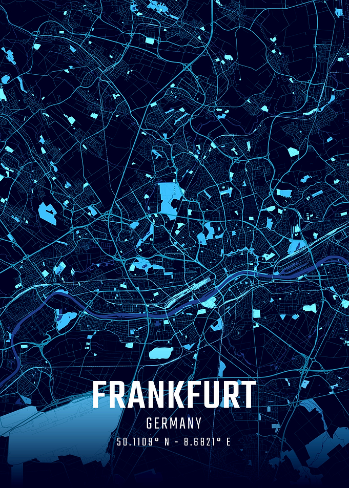Frankfurt Midnight City Map