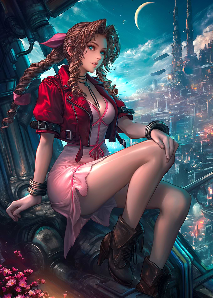 Aerith Gainsborough in Midgar