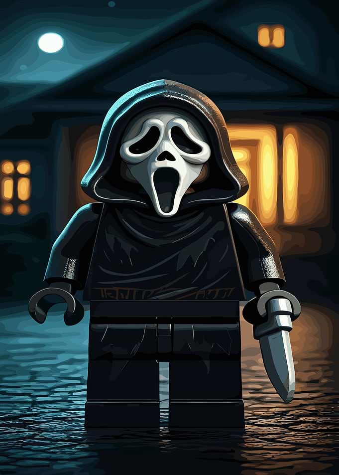 Roblox Ghostface in Dark Setting