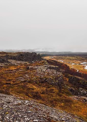 Icelandic Landscape on a Cloudy Day
