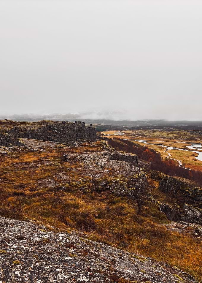 Icelandic Landscape on a Cloudy Day
