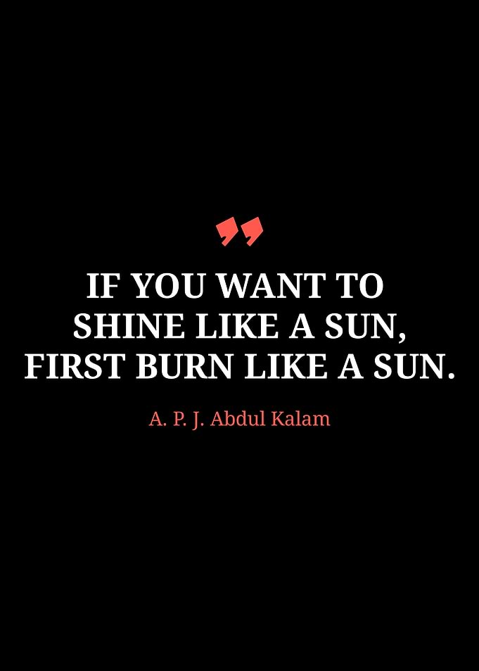Shine Like a Sun: Kalam Quote