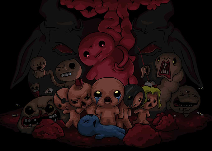 The Binding of Isaac characters artwork
