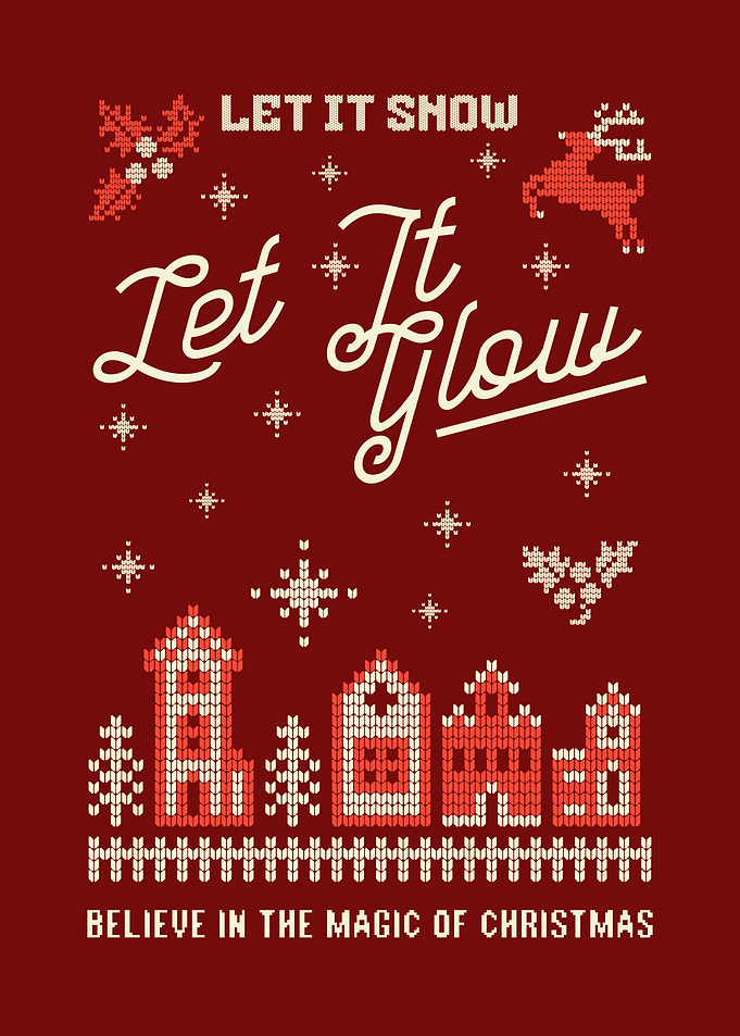 Christmas Sweater Pattern: Let It Glow