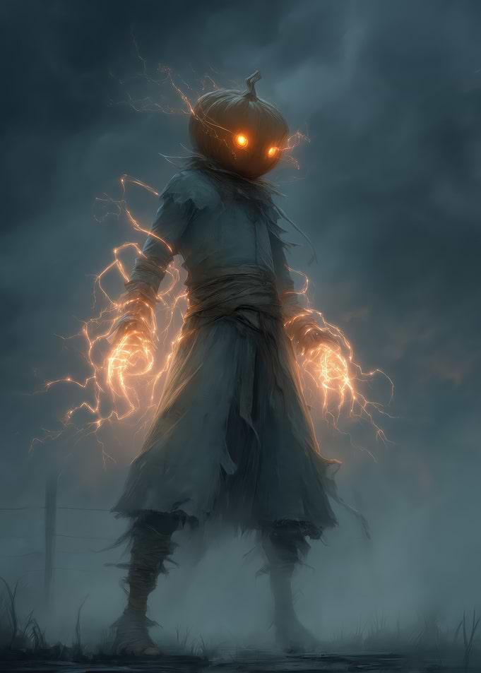 Halloween Pumpkin Sorcerer