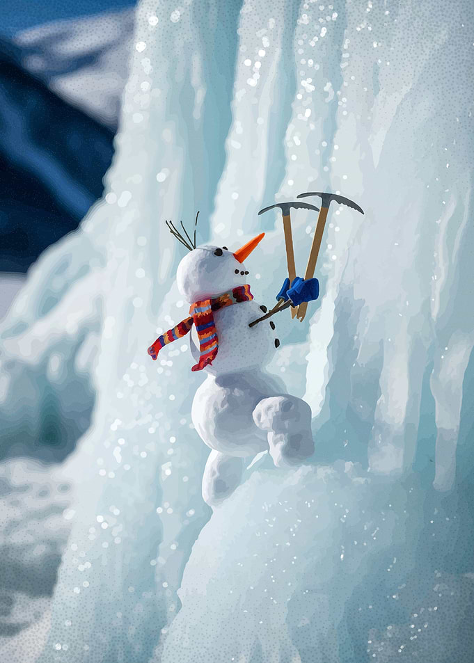 Snowman Ice Climbing Adventure