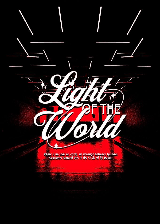 Light of the World Text Art