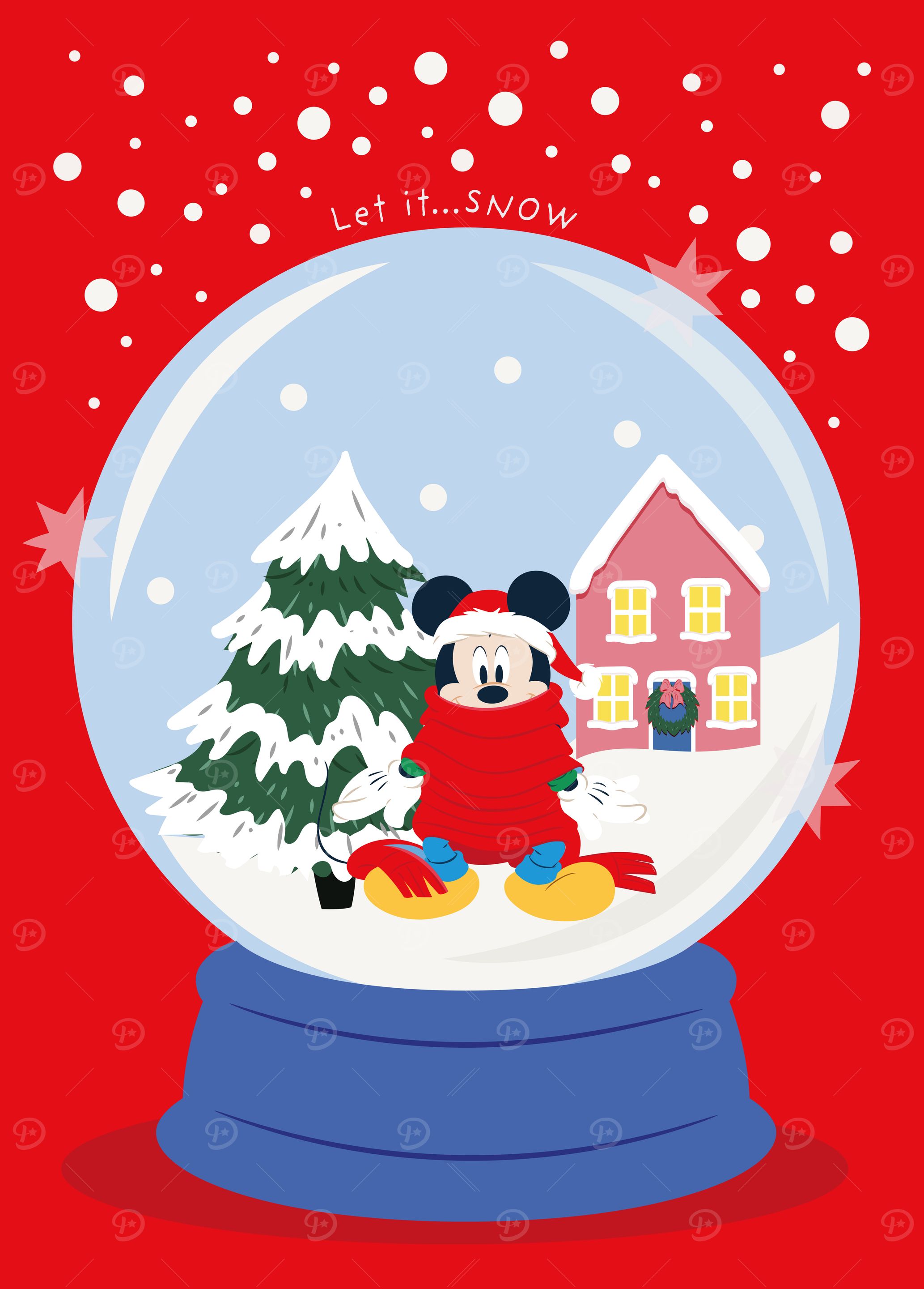 Mickey Mouse in Snow Globe