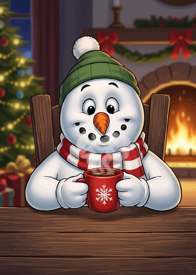 Cozy Snowman Hot Drink