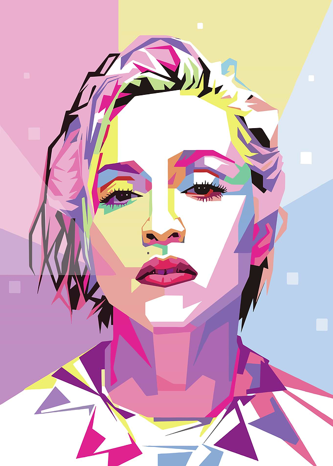 Colorful Portrait of a Woman