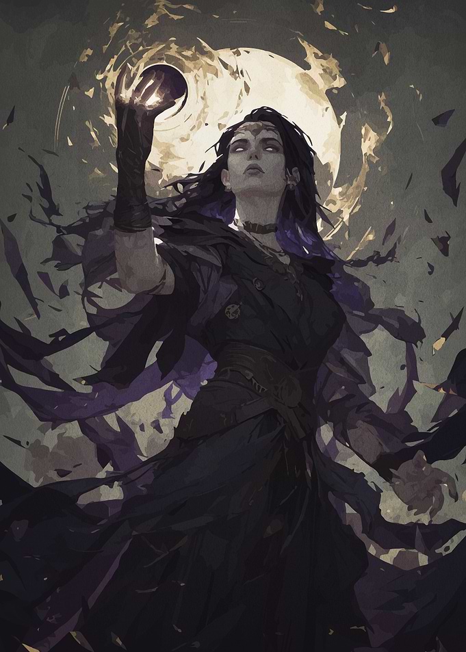 Dark Sorceress with Orb