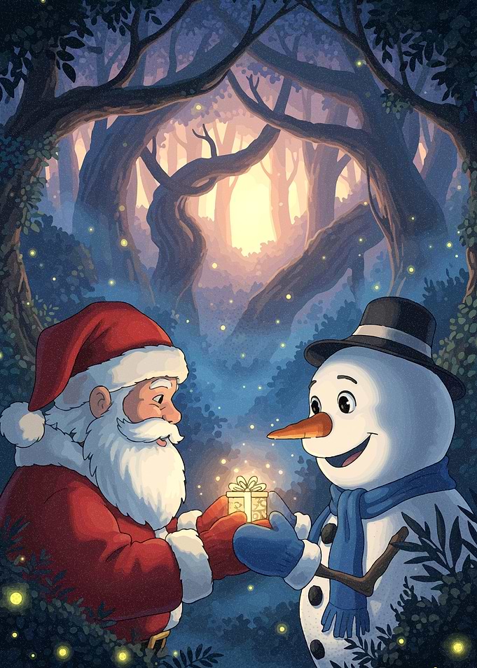 Santa and Snowman Gift Exchange