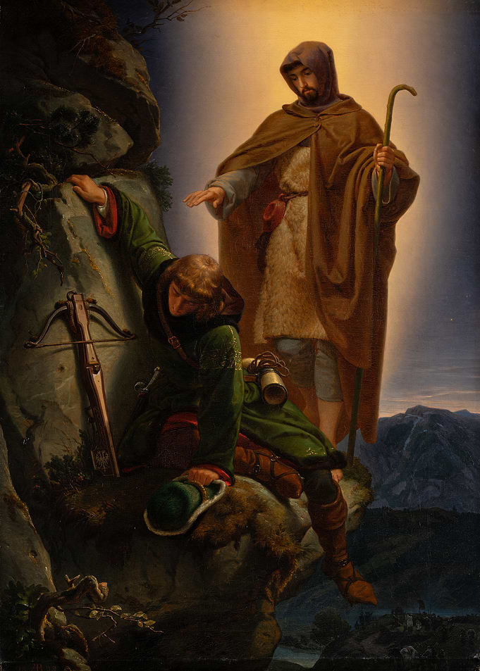 A Guardian Angel Rescuing Emperor Maximilian from the Martinswand