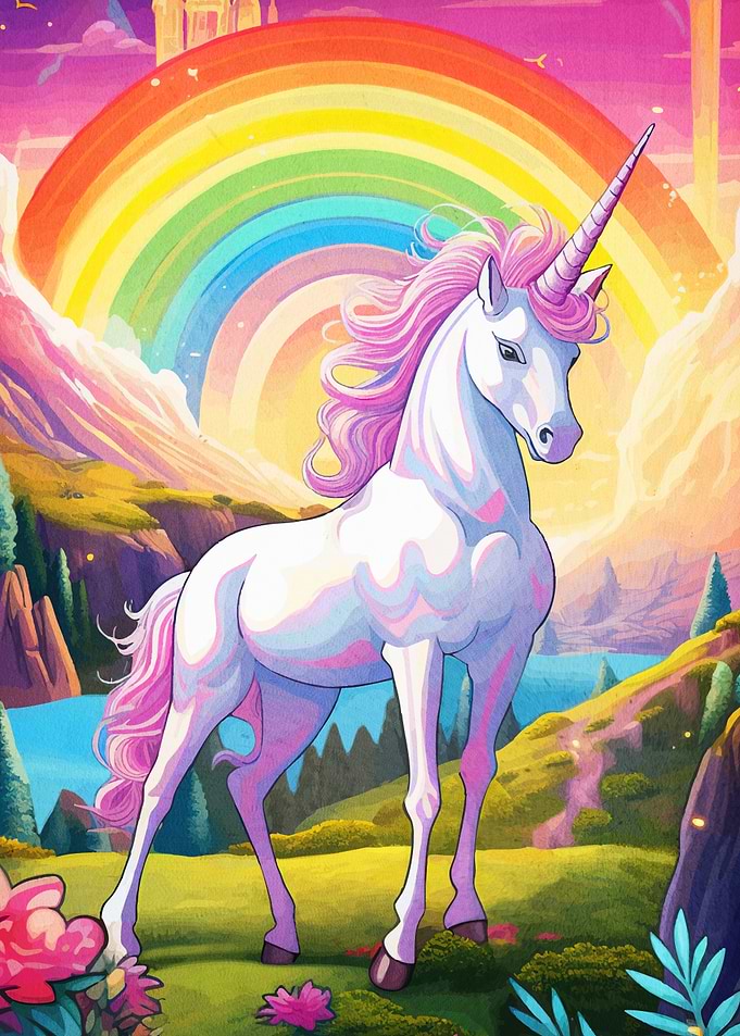 Unicorn Fantasy Landscape