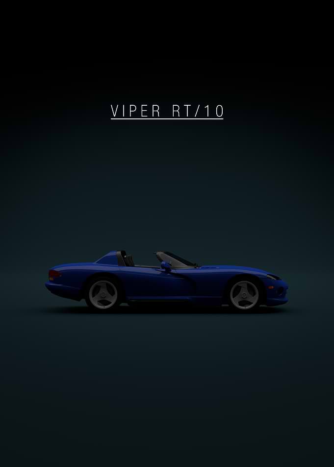 Blue Viper RT/10 Car Poster