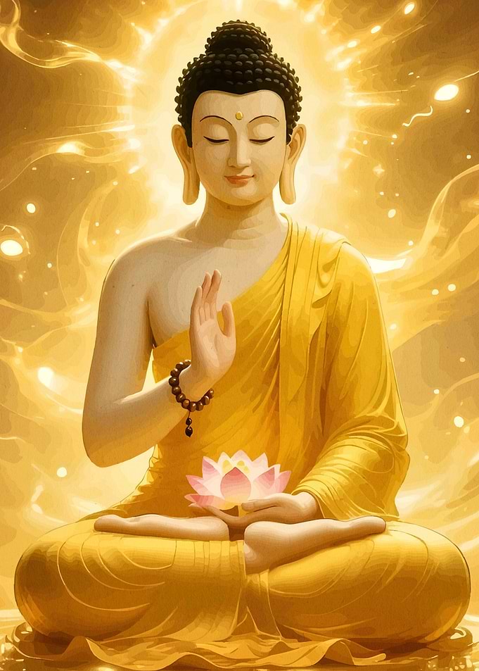 Buddha Meditation Lotus Flower