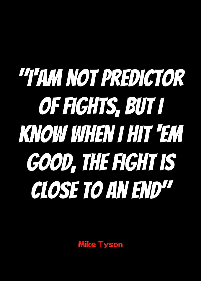 mike tyson quote on black background