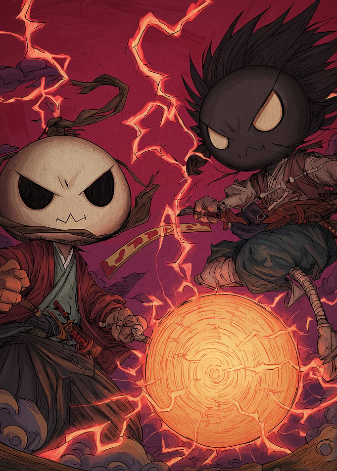 Samurai Duel with Lightning