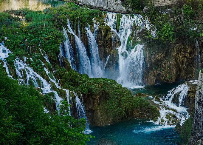 Plitvice Lakes Waterfall