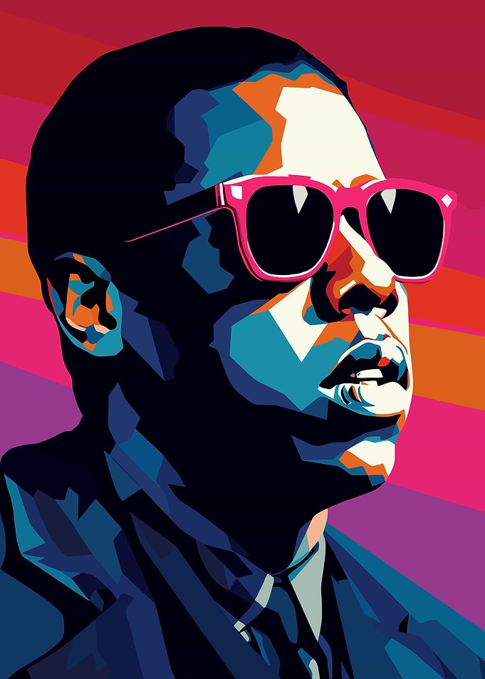 Jay-Z Pop Art Portrait