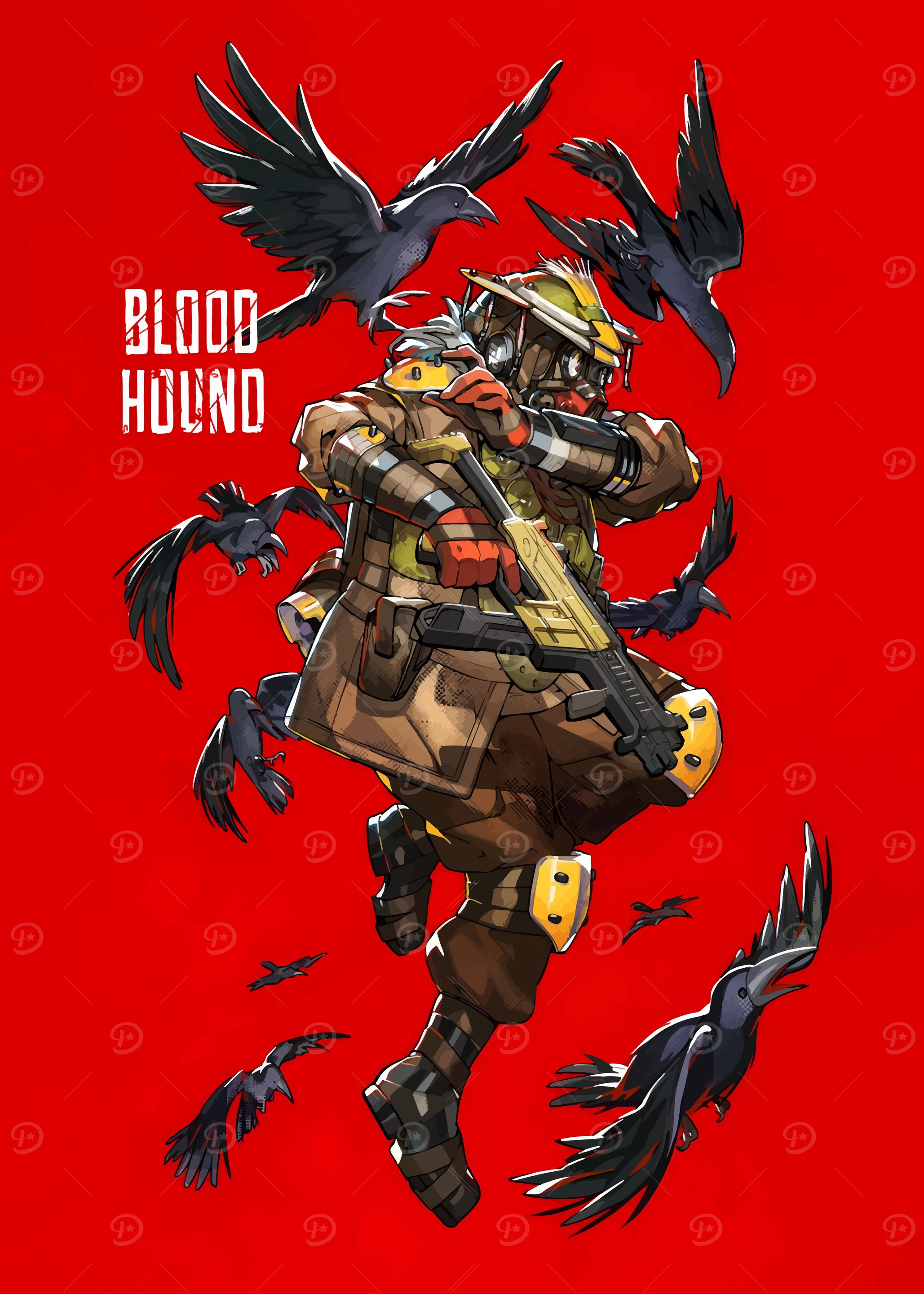 Bloodhound Apex Legends with Ravens