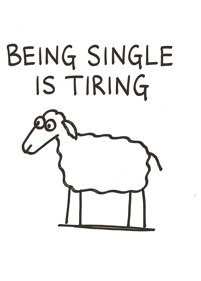 Being Single is Tiring Sheep
