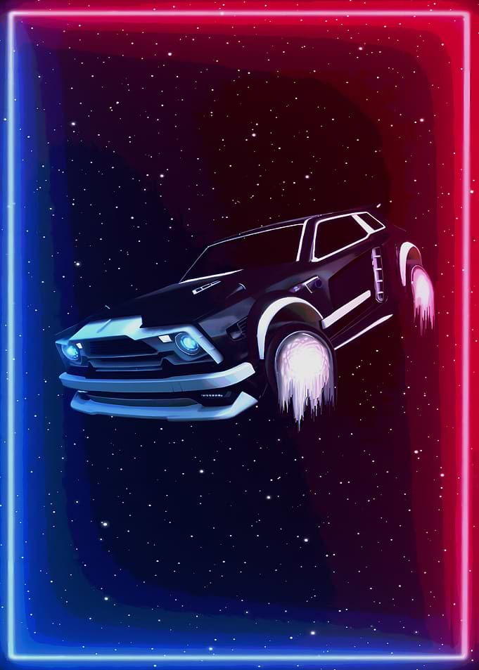 Rocket League Car in Space