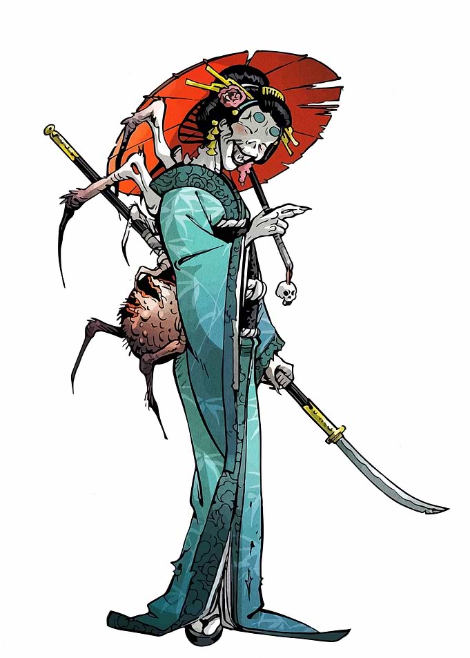 Spider Geisha Comic Art