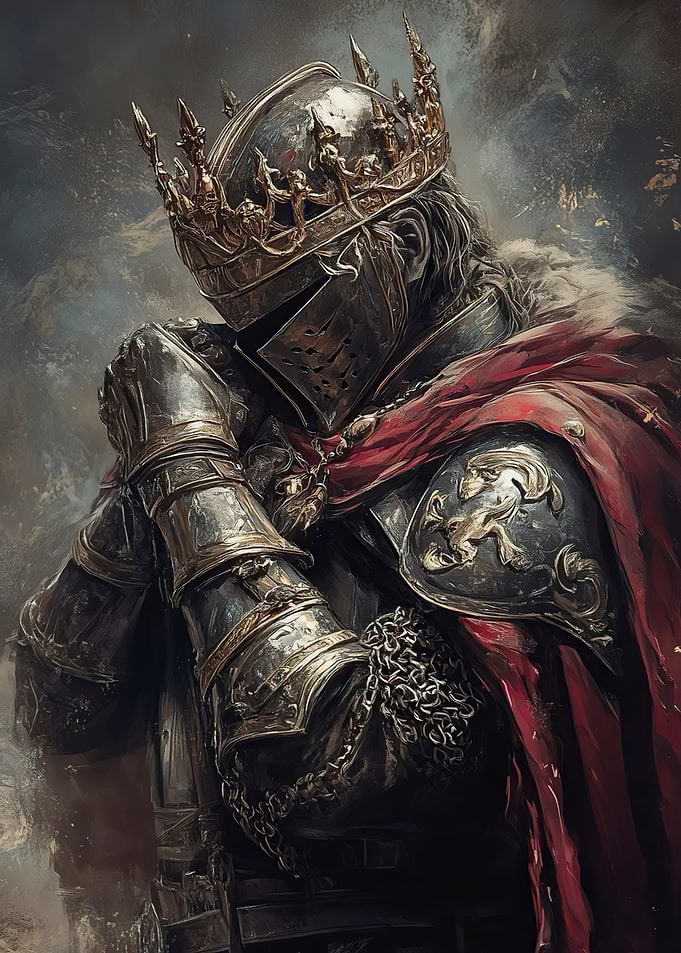 Crowned Knight in Armor