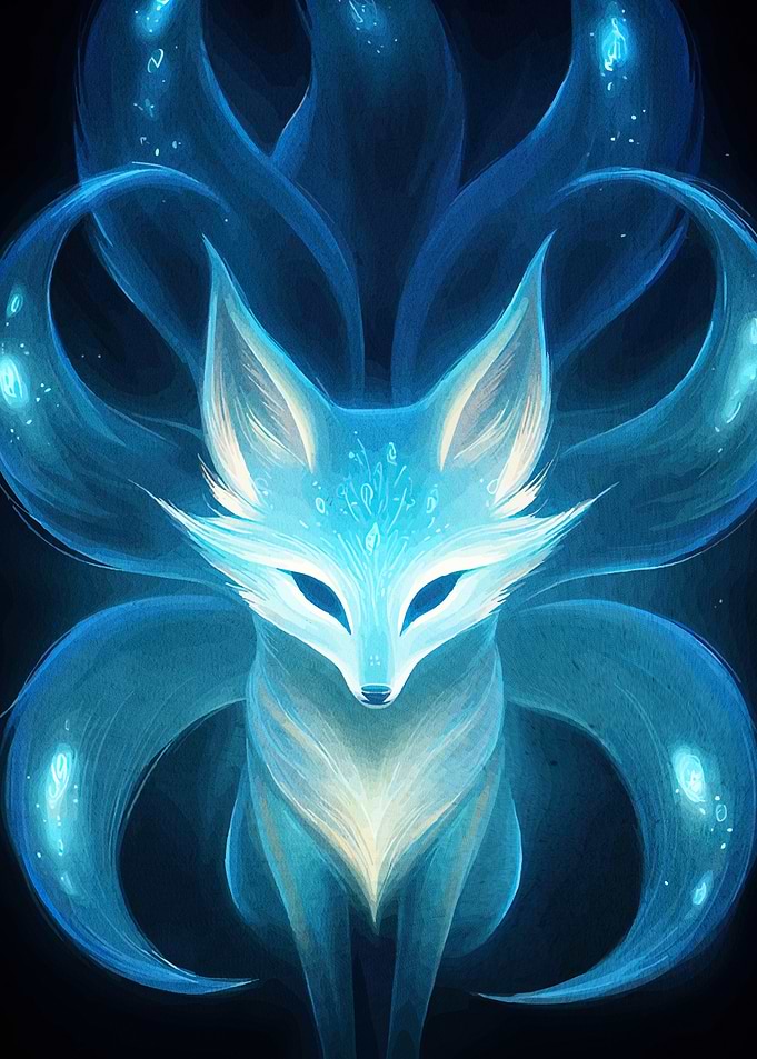 Glowing Nine-Tailed Fox