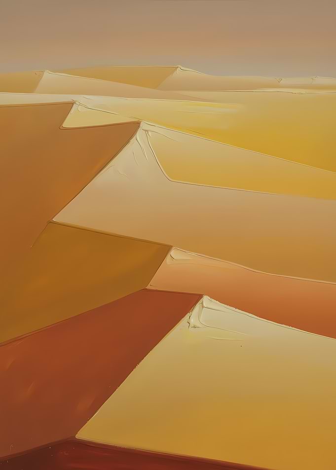 Abstract Desert Landscape Painting