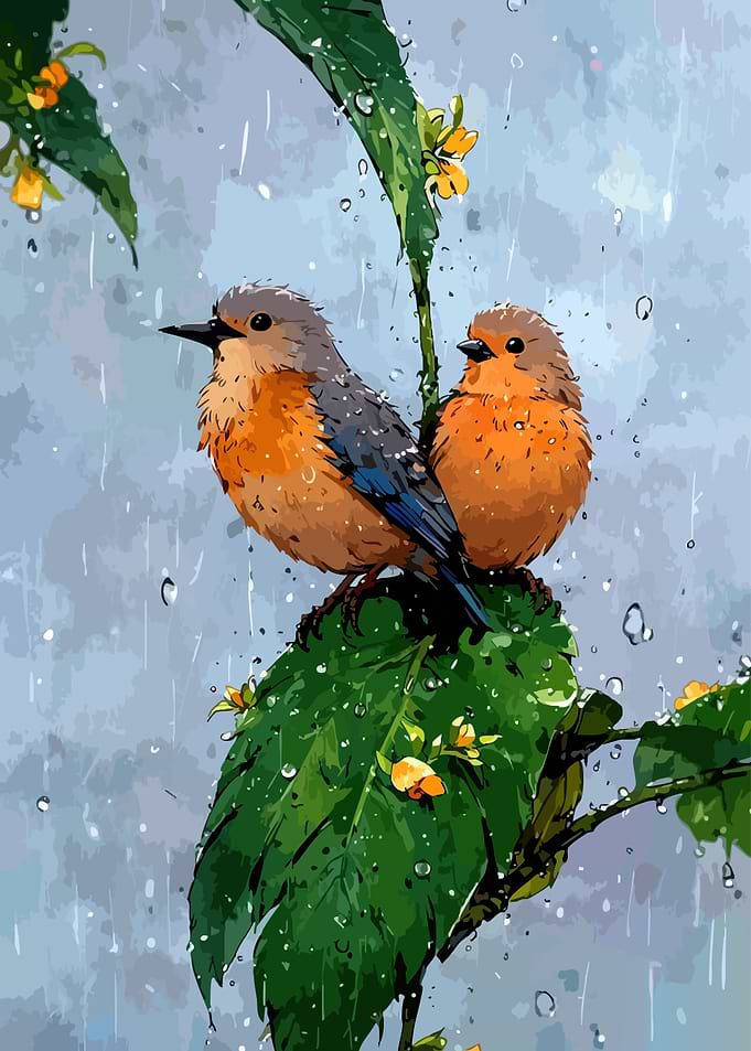 Two Birds in the Rain