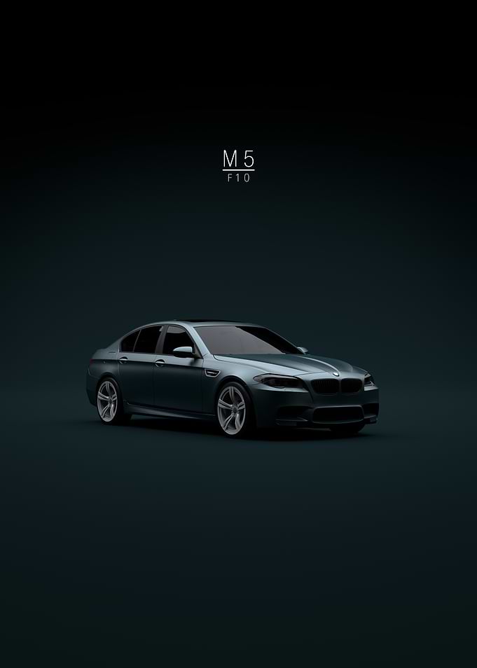BMW M5 F10 Car Studio Shot