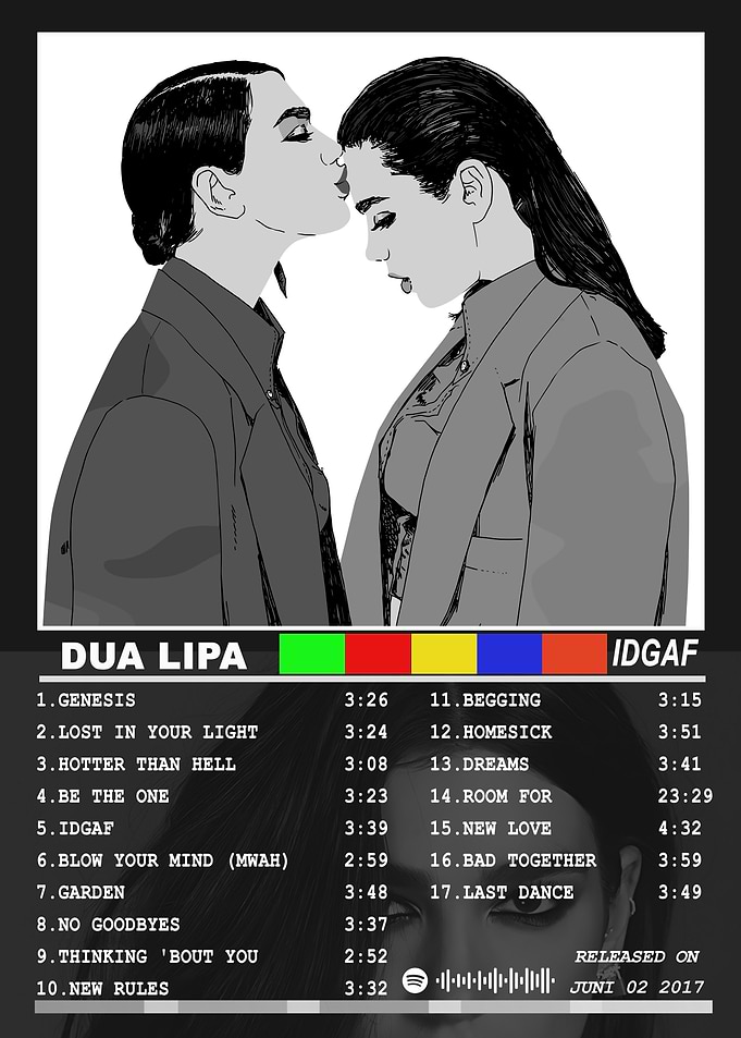 Dua Lipa IDGAF Album Cover Art