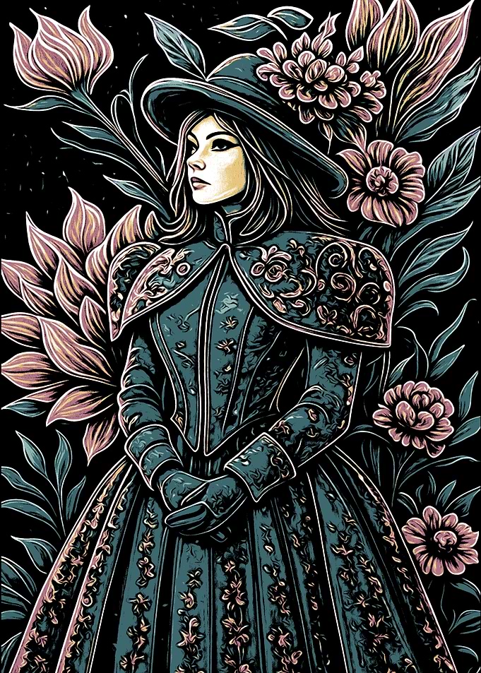Floral Witch Portrait