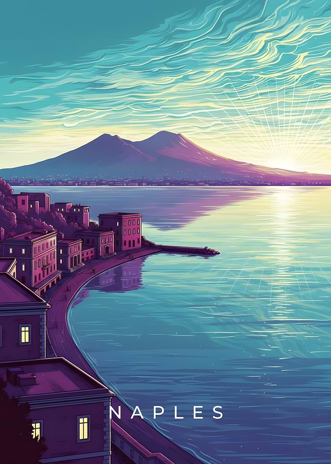 Naples Coastline at Sunrise