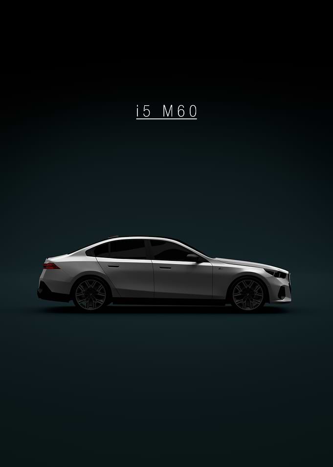 BMW i5 M60 Car Studio Shot