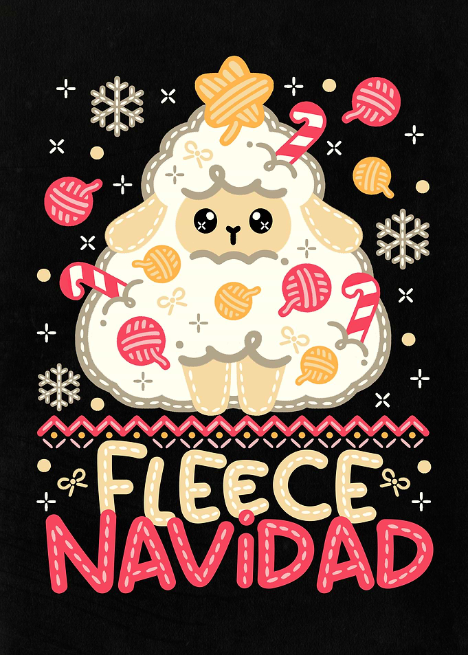 Fleece Navidad Christmas Sheep