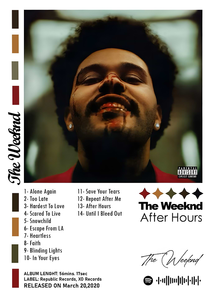The Weeknd - After Hours Album Cover