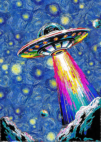 Starry Night UFO Abduction