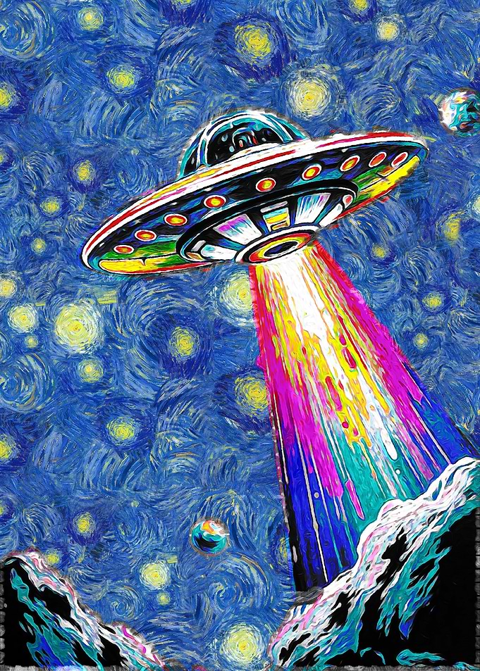 Starry Night UFO Abduction