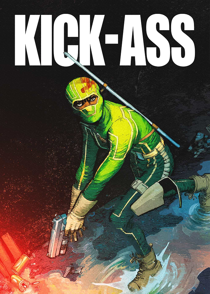 Kick-Ass Comic Book Cover Art