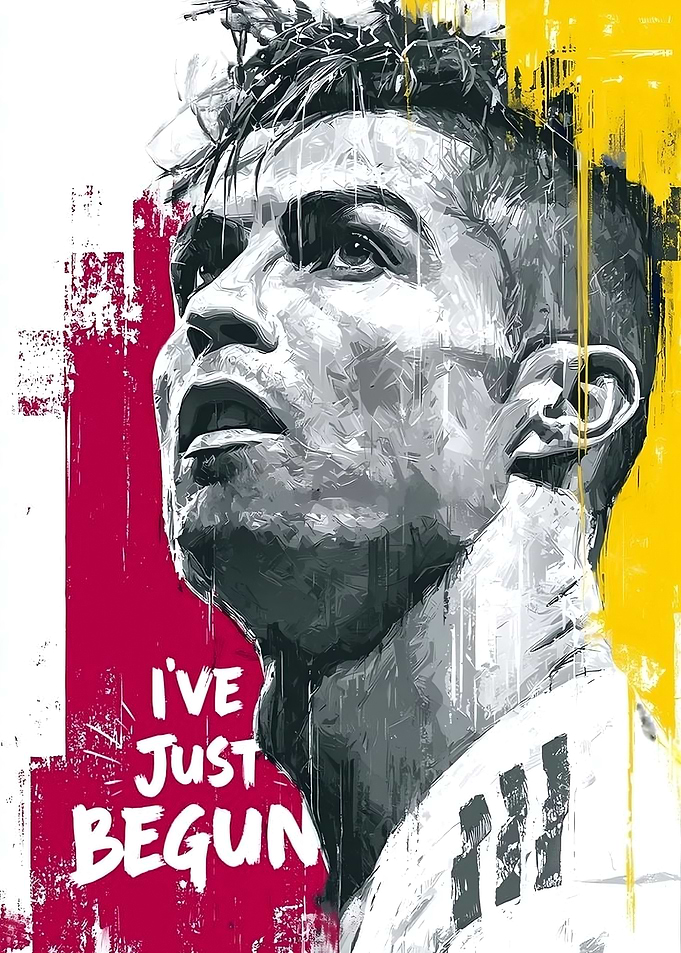 Cristiano Ronaldo Portrait with Text